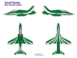 4-view Saudi Hawks plans (artwork copyright Gary Siddall, 2003).