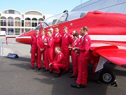 The Red Arrows at Hendon